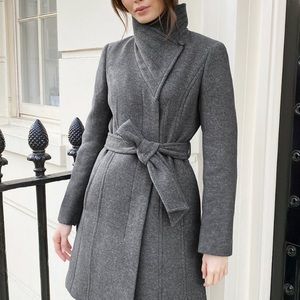 Babaton Connor Coat in Heather Grey. Lightly used for one season